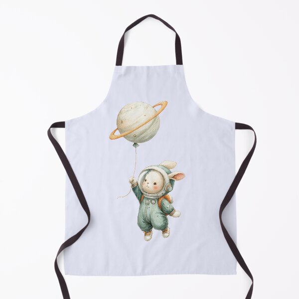 Item preview, Astronaut Bunny with Saturn Balloon designed and sold by Sandia-Studio.