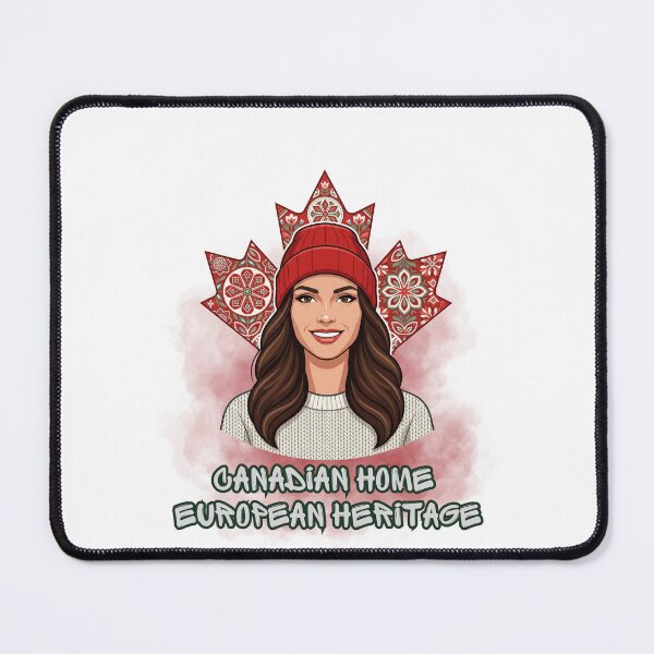Item preview, Canadian Home European Heritage Folk Art Maple Leaf Woman designed and sold by SlavicKemp.