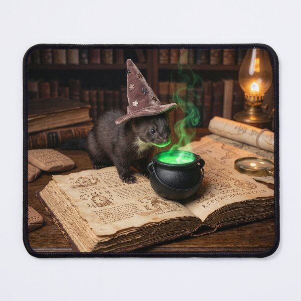 Item preview, Stoat Sorcerer Whips Up a Magical Potion designed and sold by Tridentulus.