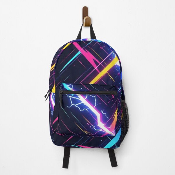Item preview, Neon Electric Strike - Retro Cyberpunk Abstract Energy designed and sold by Jimakmo.