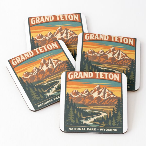 Item preview, Grand Teton National Park - Vintage T-Shirt Design designed and sold by projectbadass.
