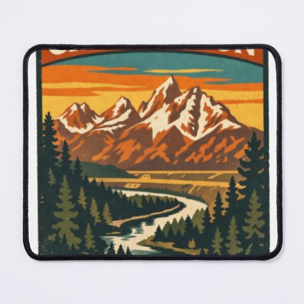 Item preview, Grand Teton National Park - Vintage T-Shirt Design designed and sold by projectbadass.