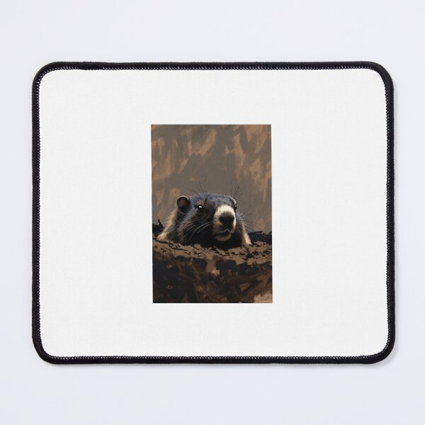 Item preview, Marmot Peeking Out - Buried Marmot Portrait designed and sold by AnotherMarmot.