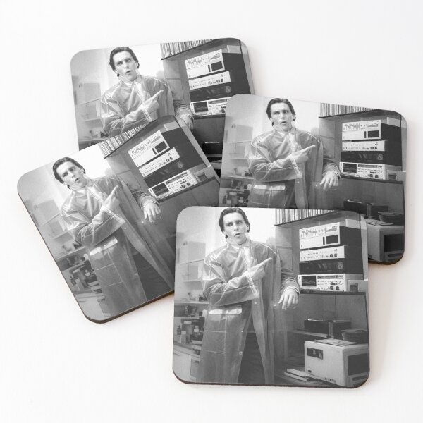 Item preview, AMERICAN BATEMAN PSYCHO B&W designed and sold by FILM GUTTER.