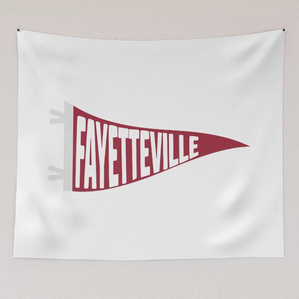 Item preview, Fayetteville Vintage College Town Pennant designed and sold by Sparkledust Creations.