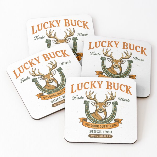 Item preview, Lucky Buck Outdoor Outfitters T-Shirt designed and sold by Matinez Pink.