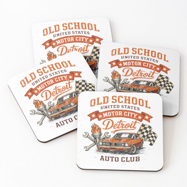 Item preview, Old School Detroit Auto Club T-Shirt designed and sold by Matinez Pink.