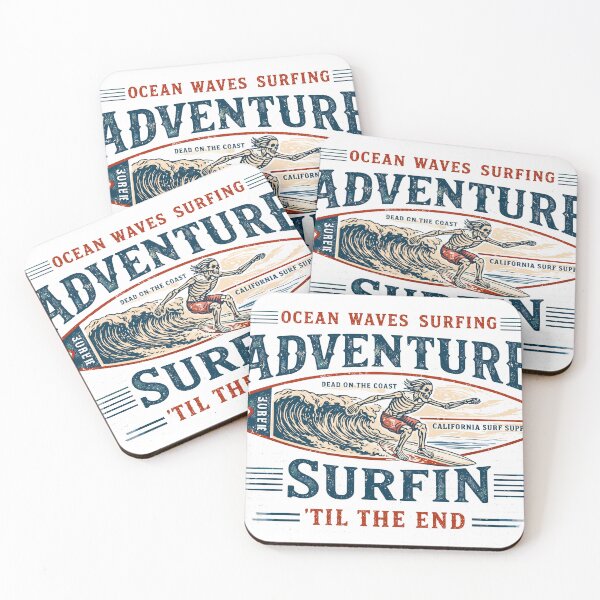 Item preview, Surfing Skeleton Adventure T-Shirt designed and sold by Matinez Pink.