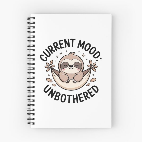 Item preview, Funny Current Mood Unbothered Sloth Hammock Meme Sticker designed and sold by Mr-wow.