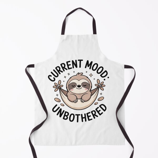 Item preview, Funny Current Mood Unbothered Sloth Hammock Meme Sticker designed and sold by Mr-wow.