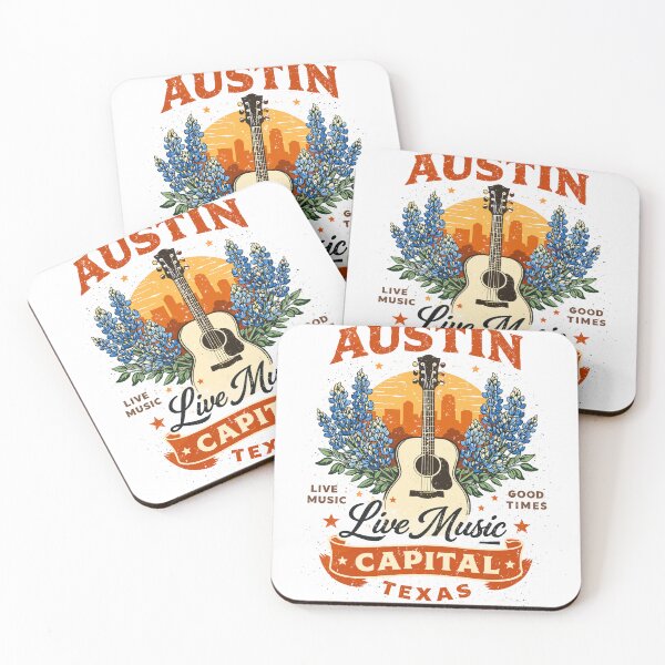 Artikelvorschau, Austin Live Music Texas T-Shirt entworfen und verkauft von Matinez Pink.