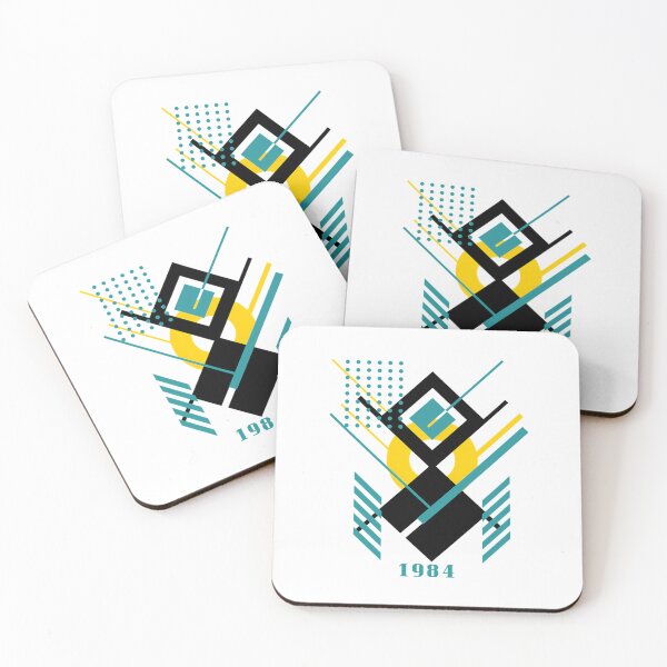 Item preview, Retro 1984 Geometric Design  Vintage 80S Abstract  designed and sold by AUB-Designs.