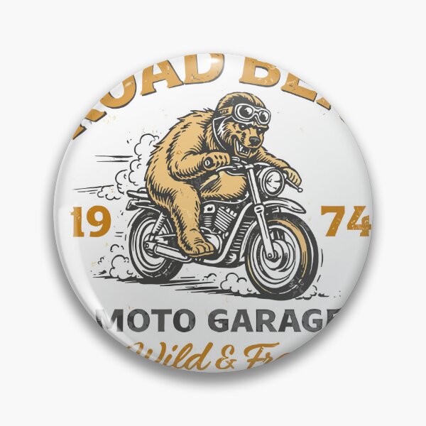 Item preview, Road Bear Moto Garage T-Shirt designed and sold by Matinez Pink.
