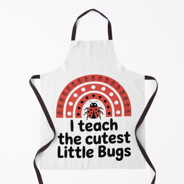 Item preview, I Teach The Cutest Bugs Teacher Valentine's Day White designed and sold by BlassmausArt.
