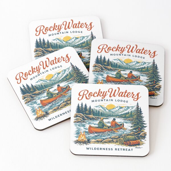 Item preview, Retiro en plena naturaleza Rocky Waters Mountain Lodge designed and sold by Matinez Pink.