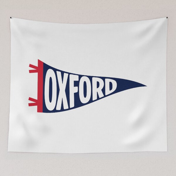 Item preview, Oxford Mississippi Retro Collegiate Pennant designed and sold by Sparkledust Creations.