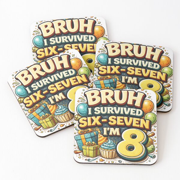 Item preview, I'm 8 Year Old Six Seven Bruh - Funny 8th Birthday Boy designed and sold by axiksa10.