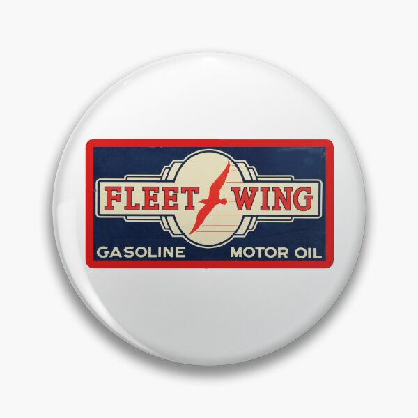 Item preview, Vintage Fleet Wing Gasoline and Motor Oil designed and sold by QuayTradingCo.