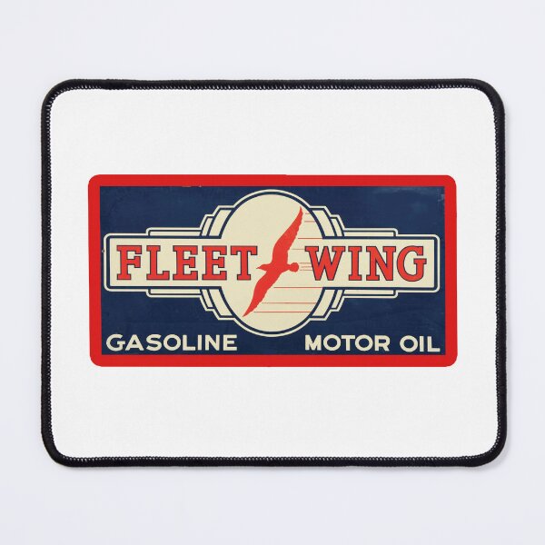 Item preview, Vintage Fleet Wing Gasoline and Motor Oil designed and sold by QuayTradingCo.