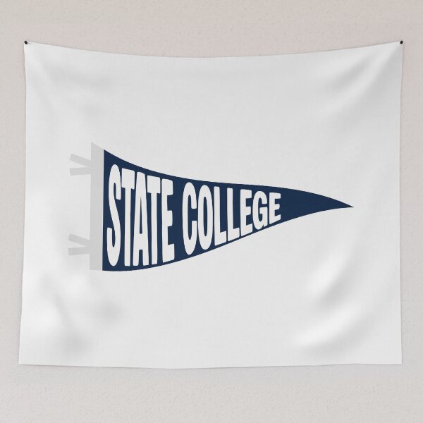 Item preview, State College Retro Collegiate Pennant designed and sold by Sparkledust Creations.
