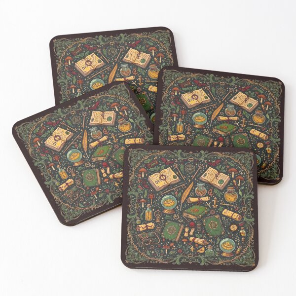 Item preview, Mystical Spellbook Pattern – Magical Alchemy & Witchcraft Illustration designed and sold by Good Vibes .