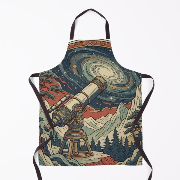 Item preview, Milky Way Galaxy Telescope | Vintage National Park Poster designed and sold by Dweeb123.