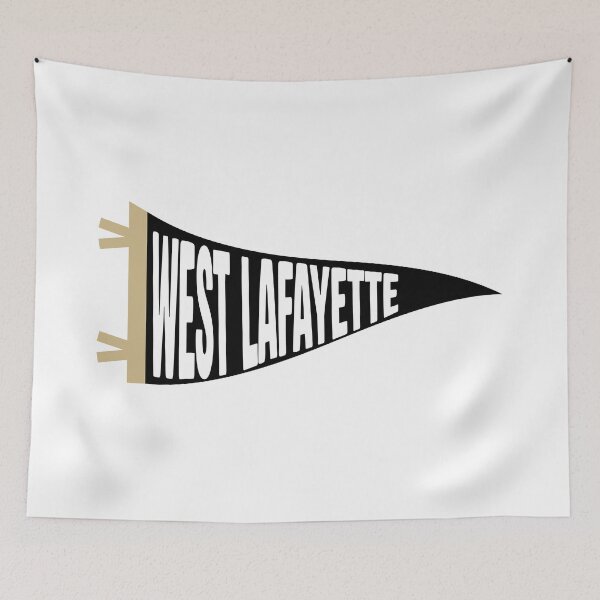 Item preview, West Lafayette Vintage Collegiate Pennant designed and sold by Sparkledust Creations.