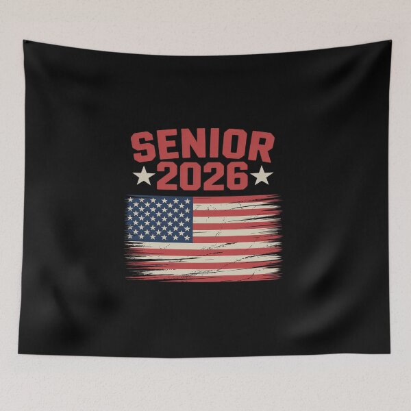 Item preview, Senior Class of 2026 Back to High School American USA Flag designed and sold by BlassmausArt.