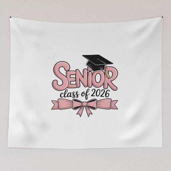 Item preview, Senior Class of 2026 Coquette Pink Bow Graduation 2026 designed and sold by BlassmausArt.