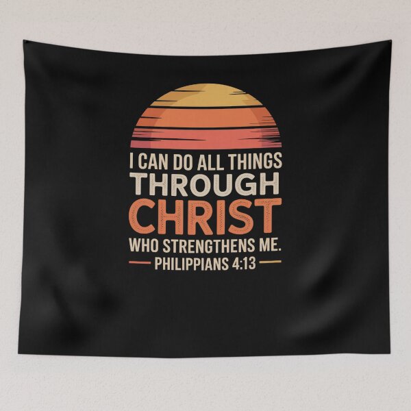 Item preview, Philippians 4:13 I Can Do All Things Christ Sunset designed and sold by snowry.