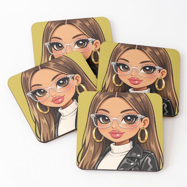 Item preview, Chic Bratz Style Girl with Leather Jacket designed and sold by EsenciaZen.