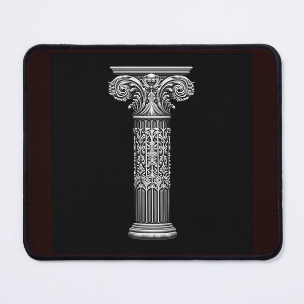 Item preview, Ornate Corinthian Column | Black and White Classical Architecture Illustration designed and sold by inkoutninja.