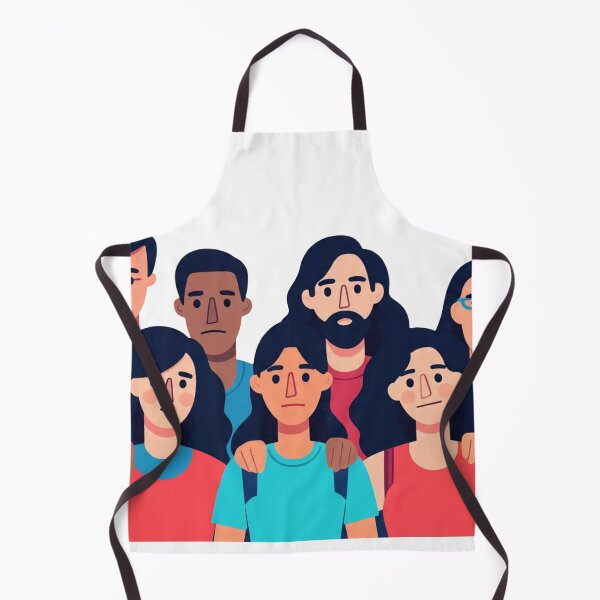 Item preview, Diverse People Together Colorful Community Art designed and sold by Hafcishop.