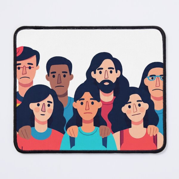 Item preview, Diverse People Together Colorful Community Art designed and sold by Hafcishop.