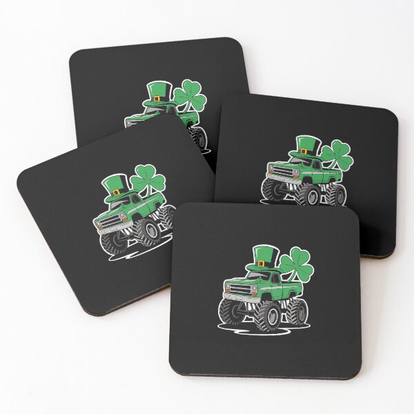Item preview, St Patrick Day Monster Truck Saint Pattys Irish designed and sold by BlassmausArt.