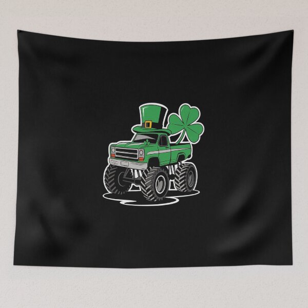 Item preview, St Patrick Day Monster Truck Saint Pattys Irish designed and sold by BlassmausArt.