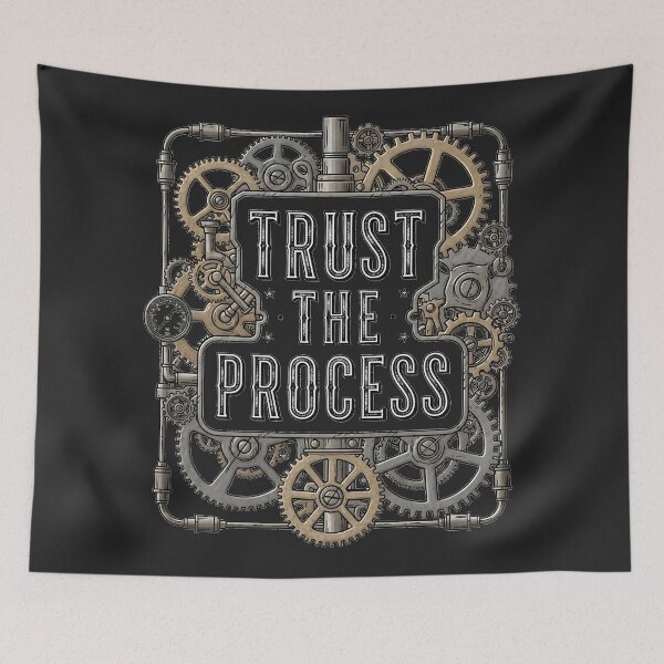 Item preview, Trust The Process - Mechanical Steampunk Art designed and sold by UrbanPrts.