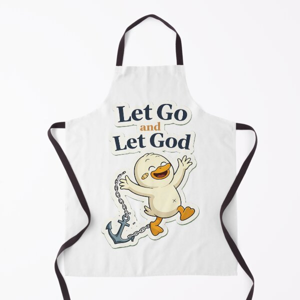 Item preview, Let Go and Let God Cute Christian Duck Sticker designed and sold by Faithlines.
