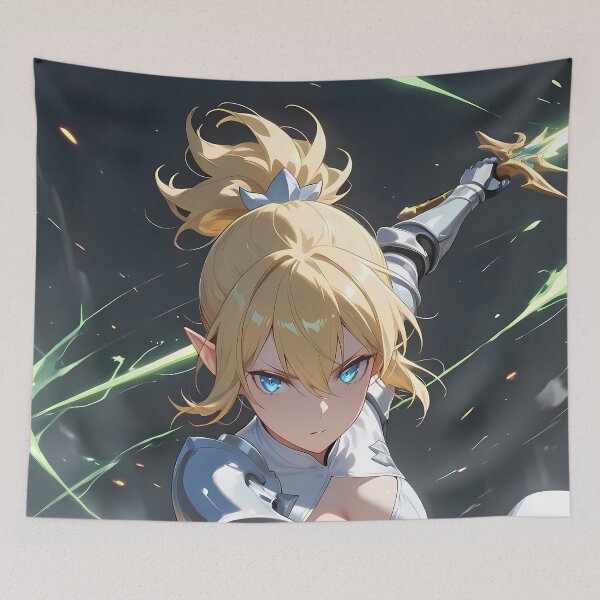 Item preview, Ryuu Lion Danmachi Anime Elf Knight Fantasy Sacred Battle designed and sold by PMartistStudio.