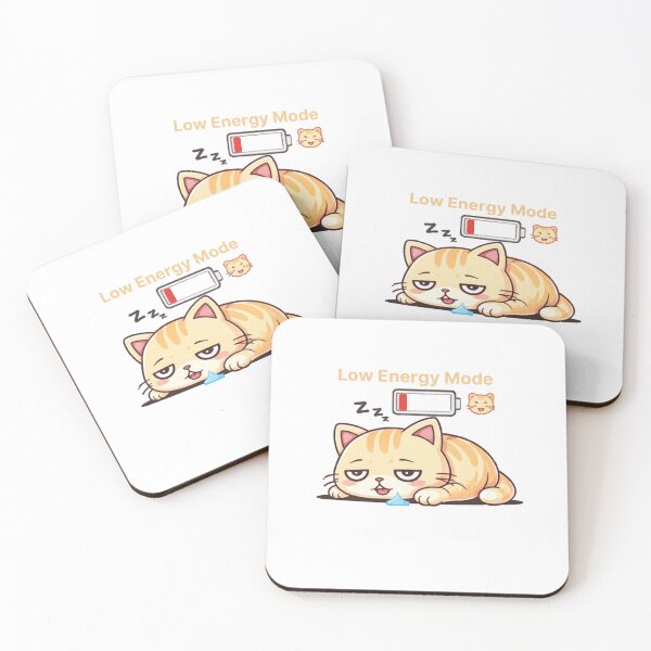 Item preview, Low Energy Mode Activated ??? designed and sold by Kawaii Cosmos Cats.