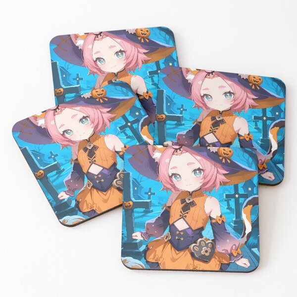 Item preview, Diona Genshin Impact Halloween Witch Moonlit Night designed and sold by PMartistStudio.