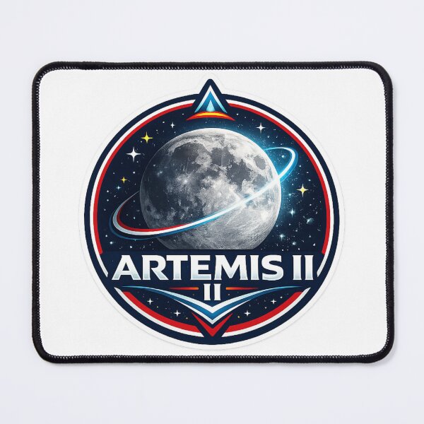 Item preview, Artemis II Patch Lunar Mission Patch – Moon Exploration Space Design designed and sold by MJOSTORE.