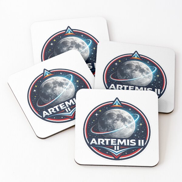 Item preview, Artemis II Patch Lunar Mission Patch – Moon Exploration Space Design designed and sold by MJOSTORE.