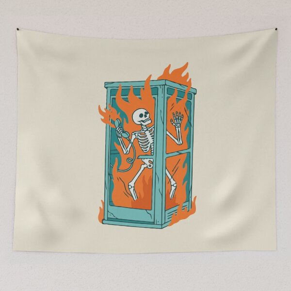 Item preview, Burning Phone Booth designed and sold by Gkinoki.
