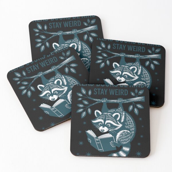 Item preview, Read Books Be kind Bookish Reader  Funny Raccoon designed and sold by consfafaperi.