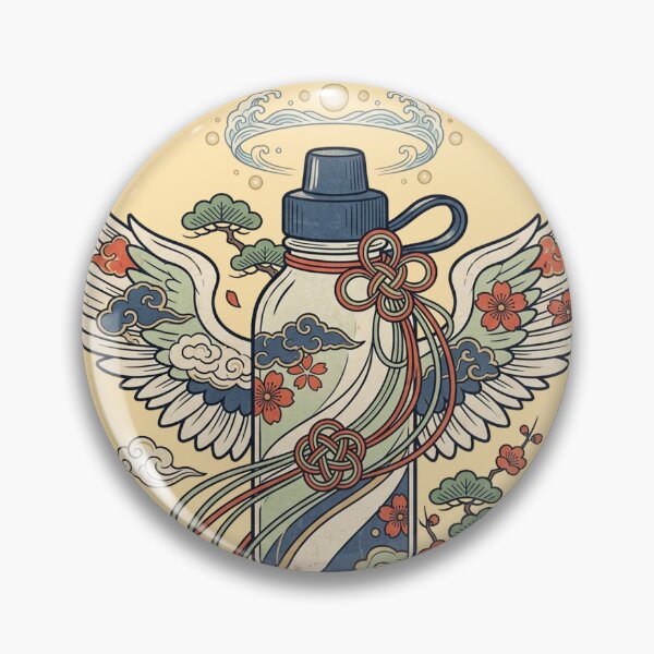 Item preview, Angelic Reusable Water Bottle | Emotional Support Sticker designed and sold by Dweeb123.