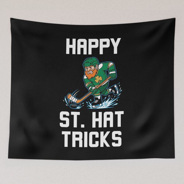 Item preview, Happy St Hat Tricks Leprechaun Ice Hockey designed and sold by snowry.