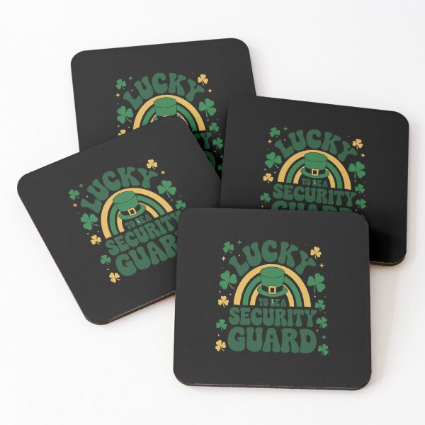 Item preview, St Patrick's Day Lucky Security Guard Job Shamrocks Irish designed and sold by BlassmausArt.