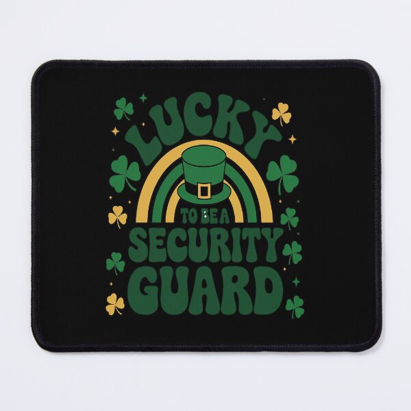 Item preview, St Patrick's Day Lucky Security Guard Job Shamrocks Irish designed and sold by BlassmausArt.