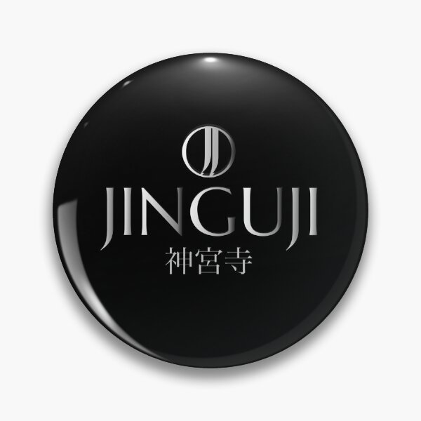 Item preview, Jinguji Logo (Silver on Black) designed and sold by Night City Streets.